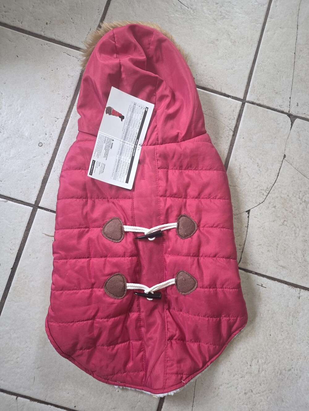 Vibrant Life Pet Jacket M 20-50 Lb New With Tags Red With Fleece Lining Dog Vest